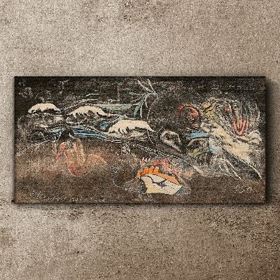 Schilderij op doek De rivier van leven en transformatie