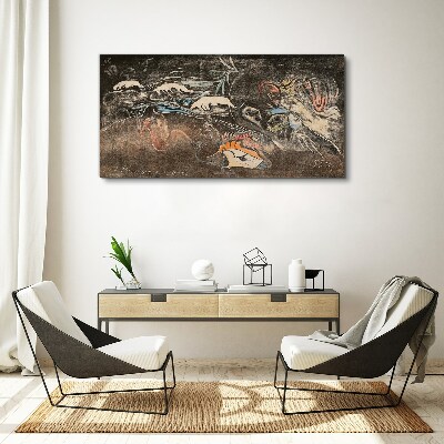 Schilderij op doek De rivier van leven en transformatie