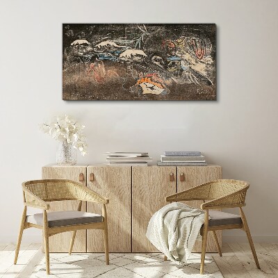 Schilderij op doek De rivier van leven en transformatie