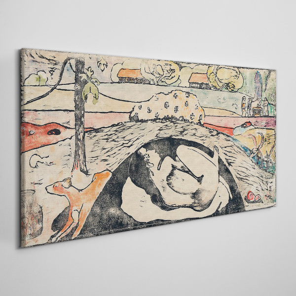 Foto op canvas Een scène uit een landelijk landschap