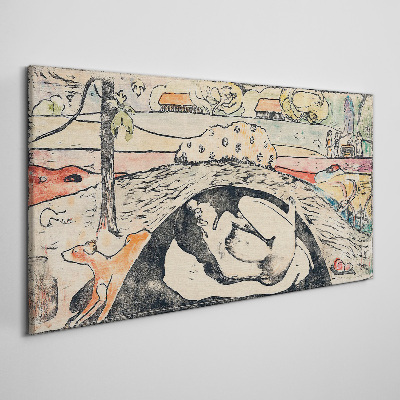 Foto op canvas Een scène uit een landelijk landschap