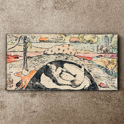 Foto op canvas Een scène uit een landelijk landschap