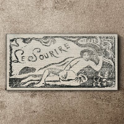 Schilderij op doek Glimlach in beweging