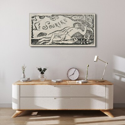 Schilderij op doek Glimlach in beweging