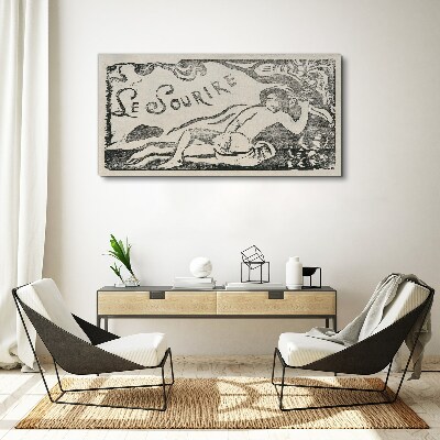 Schilderij op doek Glimlach in beweging