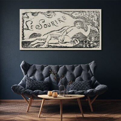 Schilderij op doek Glimlach in beweging