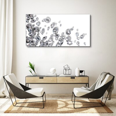 Foto op canvas Kristallen regen van glitter