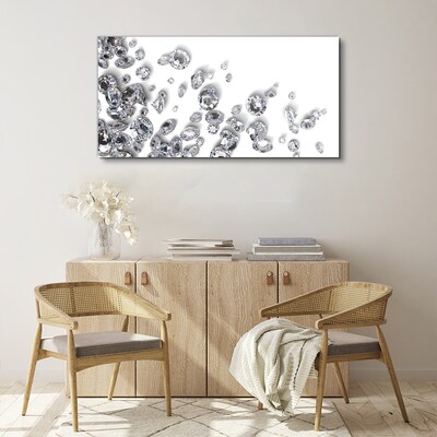 Foto op canvas Kristallen regen van glitter