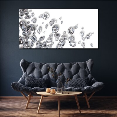 Foto op canvas Kristallen regen van glitter