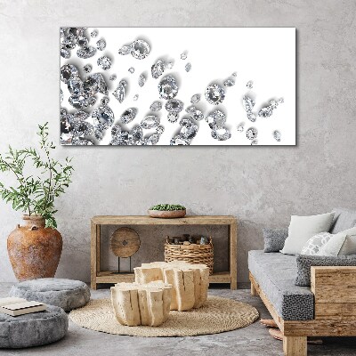 Foto op canvas Kristallen regen van glitter