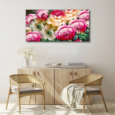 Foto op canvas Bloeiende bloem