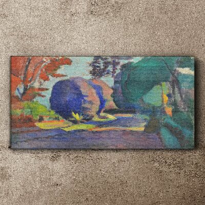 Canvas schilderij Luxemburgse tuinen door Henri Matisse