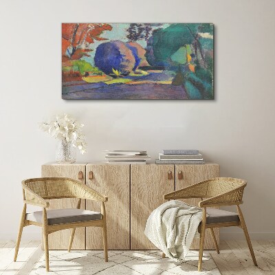 Canvas schilderij Luxemburgse tuinen door Henri Matisse