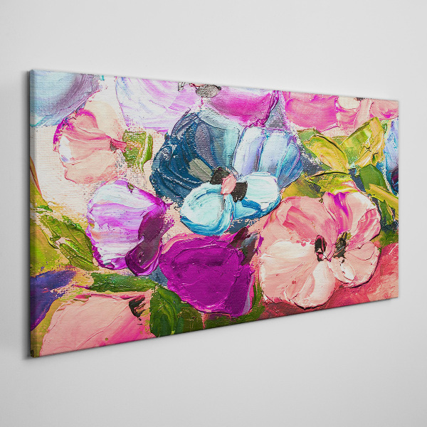 Canvas schilderij Een bloemenexplosie van kleuren