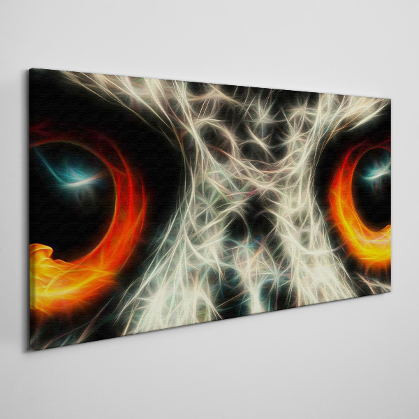 Schilderij op doek Ogen van vuur en mysterie