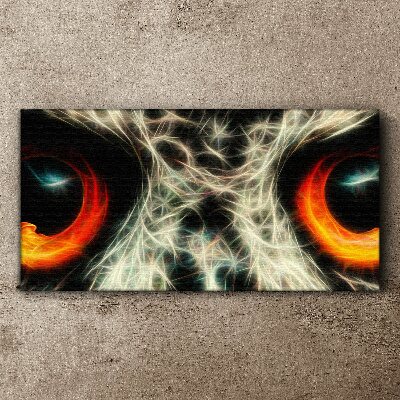 Schilderij op doek Ogen van vuur en mysterie