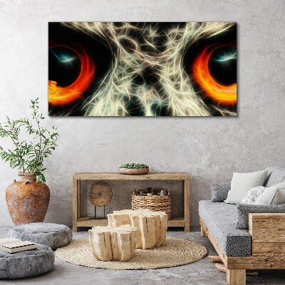 Schilderij op doek Ogen van vuur en mysterie
