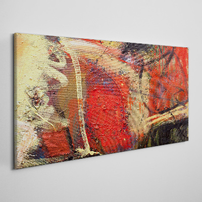 Schilderij op doek Abstract landschap met intense kleuren