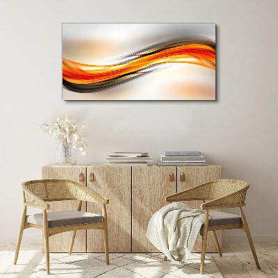 Schilderij op doek Dynamische kleurgolven