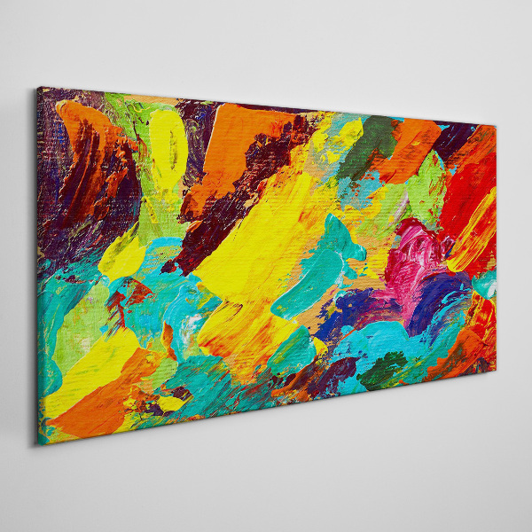 Schilderij op doek Levendige kleuren in een abstracte dans