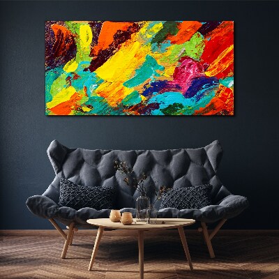 Schilderij op doek Levendige kleuren in een abstracte dans