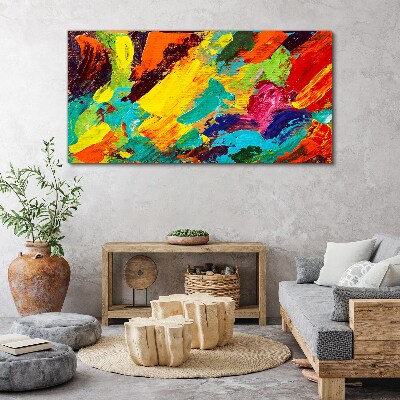 Schilderij op doek Levendige kleuren in een abstracte dans