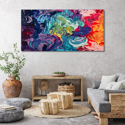 Foto op canvas Een kleurrijke wervelwind van emoties