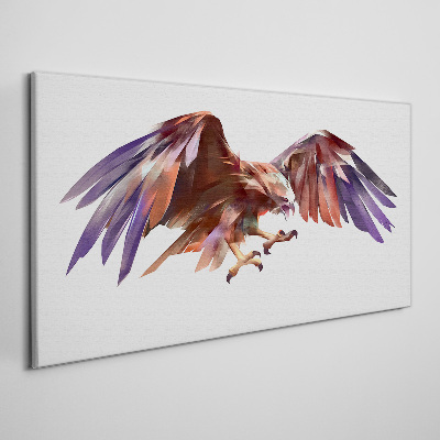 Schilderij op doek Dynamische vlucht van de adelaar