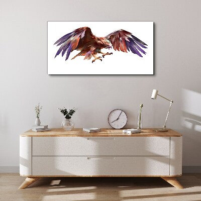 Schilderij op doek Dynamische vlucht van de adelaar