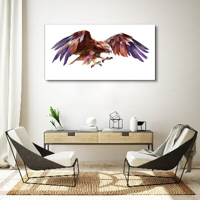 Schilderij op doek Dynamische vlucht van de adelaar