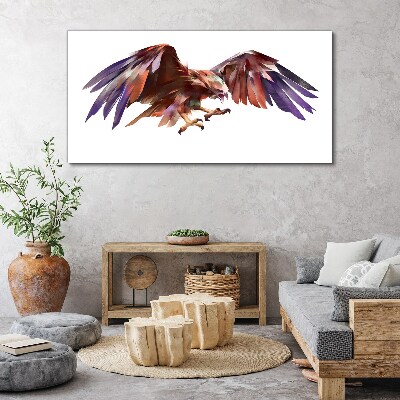 Schilderij op doek Dynamische vlucht van de adelaar