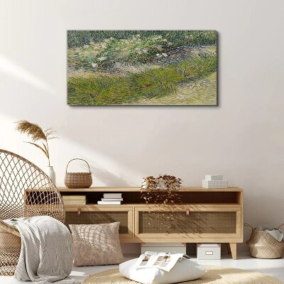Foto op canvas Bloemen in het gras