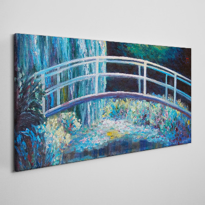 Foto op canvas Brug op het water