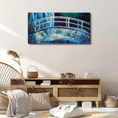 Foto op canvas Brug op het water