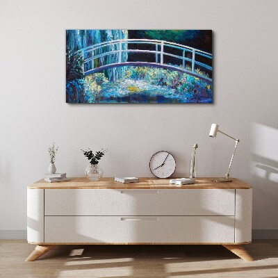 Foto op canvas Brug op het water