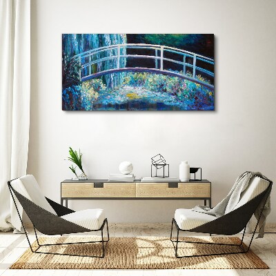 Foto op canvas Brug op het water
