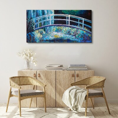Foto op canvas Brug op het water