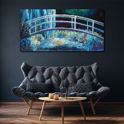 Foto op canvas Brug op het water