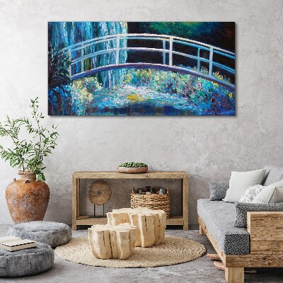 Foto op canvas Brug op het water