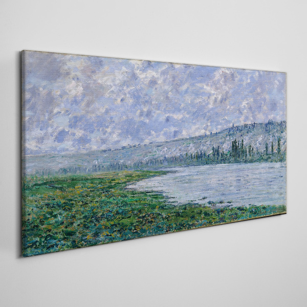 Foto op canvas De Seine bij Vétheuil Monet