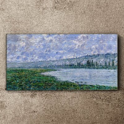 Foto op canvas De Seine bij Vétheuil Monet