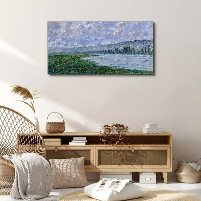 Foto op canvas De Seine bij Vétheuil Monet