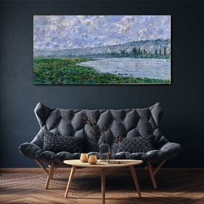 Foto op canvas De Seine bij Vétheuil Monet