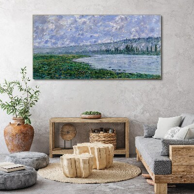 Foto op canvas De Seine bij Vétheuil Monet