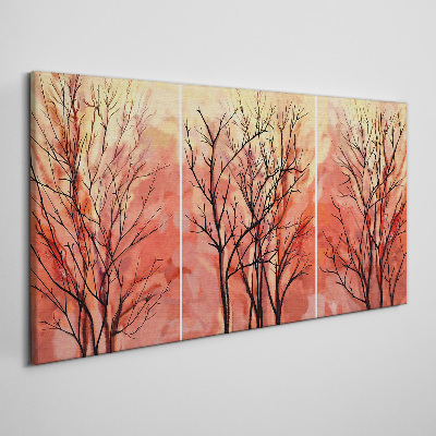 Foto op canvas Herfstbomen in pastelkleuren