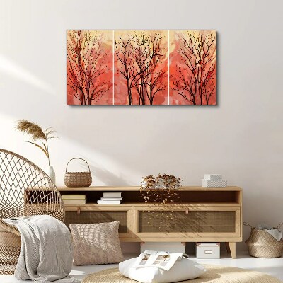 Foto op canvas Herfstbomen in pastelkleuren