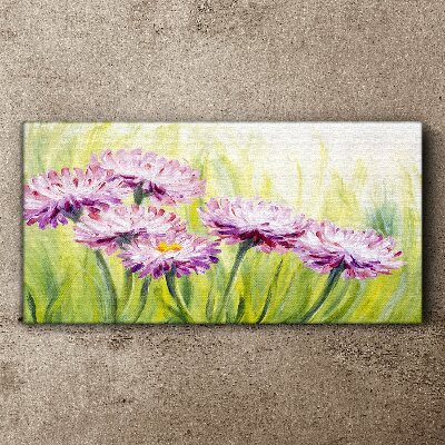 Schilderij op doek Bloemen in een lenteweide