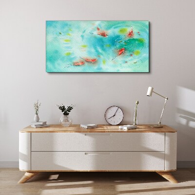 Foto op canvas Kalm water met vissen