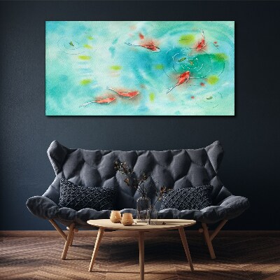 Foto op canvas Kalm water met vissen