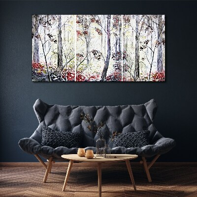 Canvas schilderij Bosmist